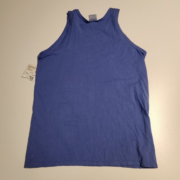 Lake Mead Tank Top Blue Hanes Comfort Wash Graphic Print Mens Medium NEW NWT - Picture 4 of 10